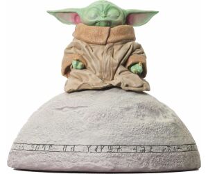 Figura diamond select toys star wars the mandalorian grogu on seein stone 1 - 6 escala milestones statue