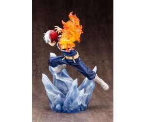 Figura kotobukiya my hero academia artfxj shoto todoroki ver 2 bonus edition pvc escala 1 - 8 26 cm