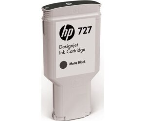 Cartucho tinta hp 727 c1q12a negro mate t1500 - t1530 - t2500