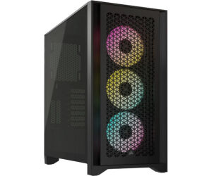 Caja Semitorre Atx Icue 4000d Rgb Airflow Tg Black Corsair