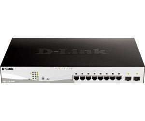 D-LINK SWITCH 10 PUERTOS 10/100/1Gbit w/2 Combo 1000BaseT/SFP  PoE+