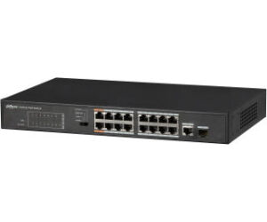 (dh-pfs3117-16et-135) Dahua Switch Poe 16 Puertos + 1 Puerto Gigabit