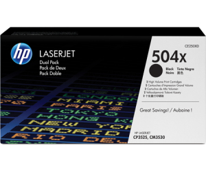 Toner hp ce250xd negro 10.500pag cnxxx - cpxxx paquete 2 unidades