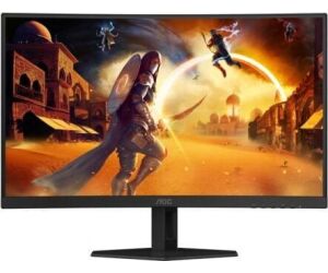 Monitor Gaming Led 27  Aoc Curvo C27g4zxe Negro