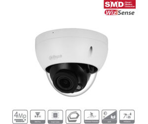 (dh-ipc-hdbw2441rp-zs-27135) Dahua CÁmara Ip Domo AntivandÁlica Lite Wizsense Serie 2  4mp Smart H265 Led Ir Pal Wdr Starlight Soporta Microsd 256gb Motorizada Varifocal 2.7-13.5mm Poe