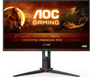 Monitor Gaming AOC 27G2SAE/BK 27"/ Full HD/ 1ms/ 165Hz/ VA/ Multimedia/ Negro y Rojo