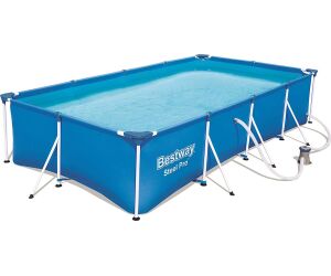 Bestway 56424 -  piscina desmontable tubular infantil family splash frame pool 400x211x81 cm depuradora de cartucho de 1.249 litros - hora