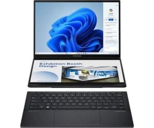 Portatil asus zenbook duo oled ux8406ma - pz255w intel ultra i9 185h 14pulgadas tactil 3k 32gb ssd1tb wifi bt w11