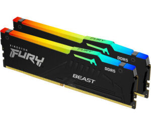 Memoria RAM Kingston FURY Beast RGB 2 x 16GB/ DDR5/ 6000MHz/ 1.4V/ CL30/ DIMM