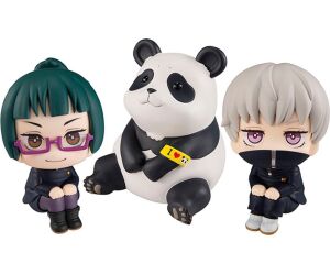 Pack 3 figuras megahouse look up jujutsu kaisen maki toge panda gift set