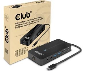 Hub Usb Club3d Gen1 Tipo-c 7 En 1