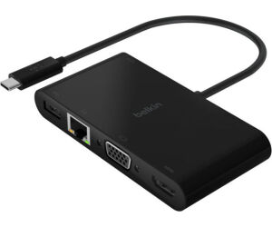 Belkin AVC004BTBK base para portátil y replicador de puertos USB 3.2 Gen 1 (3.1 Gen 1) Type-C Negro