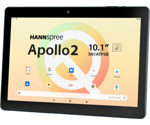 Tablet hannspree apollo 2 10.1pulgadas hd ips 32gb rom 3gb ram android 10 negra con funda