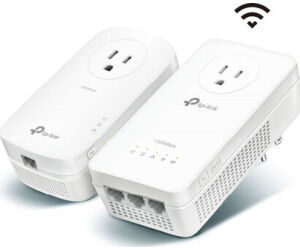 Tp-link Kit Extensor Wifi Ac Powerline Av1300 Con Toma De Corriente Adicional.