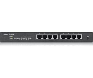 Zyxel GS1900-8HP Gestionado L2 Gigabit Ethernet (10/100/1000) Energía sobre Ethernet (PoE) Negro