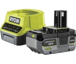 Cargador + Batera de litio Ryobi ONE+ RC18120-140X/ 18V 4,0Ah