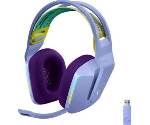 Auricular con microfono logitech g g7 gaming wireless inalambrico lila