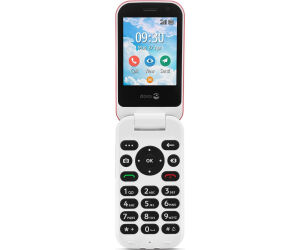 Telefono movil doro 7080 clam red -  white - 2.8pulgadas -  4g - rojo y blanco