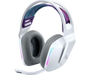 Auricular con microfono logitech g g733 gaming wireless inalambrico blanco