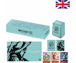 Pack tapete y caja de mazo one piece card game 1st anniversary