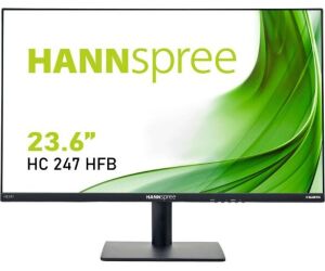 Monitor led 23.6pulgadas hannspree he247hfb plana - va - lcd - fhd - hdmi - vga - 60hz - 5ms - vesa 100 x 100