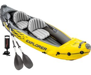 Intex 68307 -  kayak hinchable k2 explorer 2 personas con 2 remos y bomba