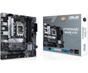 Placa Base Asus Prime B660M-A D4-CSM/ Socket 1700/ Micro ATX