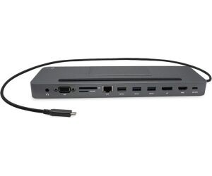 Docking station con adaptador de corriente universal i - tec usb - c -  1x hdmi 1x vga 1x displayport 1x glan 2x usb 3.0 2x usb 2.0 1x sd - microsd 1x audio pd 85w