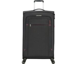 Maleta Mediana American Tourister Crosstrack Spinner Expansible 79cm/ 79x46.5x30.5cm/ 4 Ruedas/ Gris y Rojo