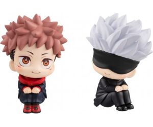 Figura megahouse look up series jujutsu kaisen yuji itadori y satoru gojo 11cm