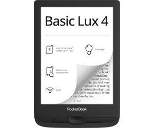 Libro electronico ebook pocketbook basic lux 4 ereader 6pulgadas 8 gb ink black - wifi negro