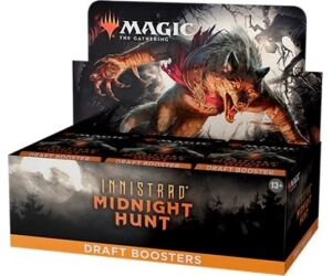 Juego de cartas caja de cartas wizards of the coast magic the gathering draft booster innistrad midnight hunt 36 sobres ingles