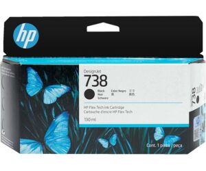 Cartucho hp designjet 738 negro 130ml