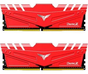 Memoria ram ddr4 32gb 2x16gb 3600mhz teamgroup dark z rojo - cl 18 - 1.2v tdzrd432g3600hc18jdc01