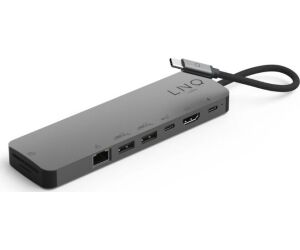 Docking Station 9 Puertos Pro Studio Usb-c Gris Linq