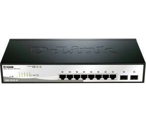 Switch d - link 10 puertos gestionable 8 gigabit ethernet 10 - 100 - 100 2 sfp layer2 smartiii