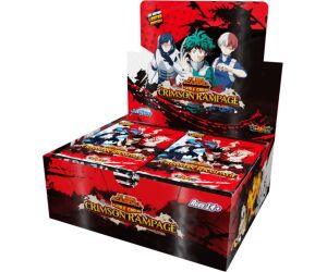 Juego de cartas my hero academia booster pack crimson rampage 24 unidades