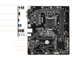 Placa Base Gigabyte H510m H 1.0 1200 Matx 2xddr4