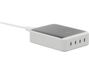 CARGADOR ESCRITORIO 4xUSB-C 240W GaN2 PLATA LINQ