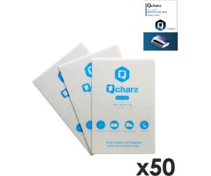 Laminas de proteccion frontales qcharx hidrogel antiblue qx1 lite 50 unidades