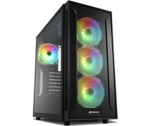 Caja sharkoon tg6m atx 2xusb3.0 2xusb2.0 sin fuente rgb