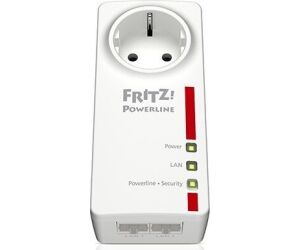 Powerline plc fritz! 1200mbps - 2xlan gigabit - mimo 2x2