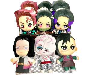 Set peluches banpresto kimetsu no yaiba demon slayer 9 unidades edicion exclusiva