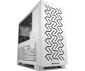 Caja ordenador gaming sharkoon ms - y1000 matx 2 x usb 3.0 sin fuente blanco