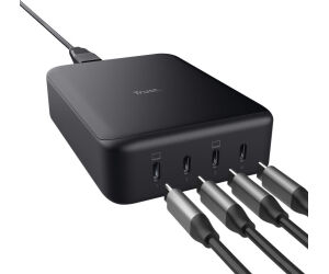 CARGADOR DE SOBREMESA MAXO USB 4xUSB-C 240W NEGRO TRUST