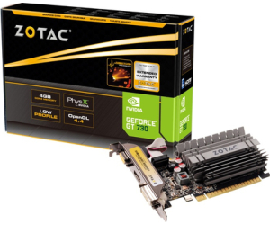 Zotac ZT-71115-20L tarjeta gráfica NVIDIA GeForce GT 730 4 GB GDDR3