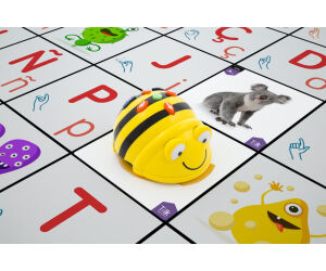 Tapete blanco tilk bee - bot + fichas + tarjetas para tapete infantil