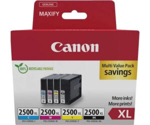 Multipack canon pgi - 2500xl bk -  c -  m -  y