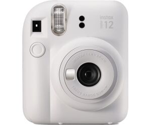 Camara fujifilm mini instax 12 flash -  autoexposicion -  blanco arcilla