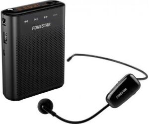 Amplificador portatil fonestar alta - voz - 30 - microfono inalambrico uhf - 30 w - usb - micro sd - mp3 - grabador -  reproductor - para profesores